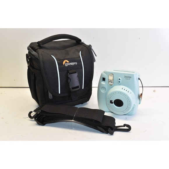 Fujifilm Other - Fujifilm Instax Mini 9 Instant Camera Ice Blue Wrist Strap With Travel Case